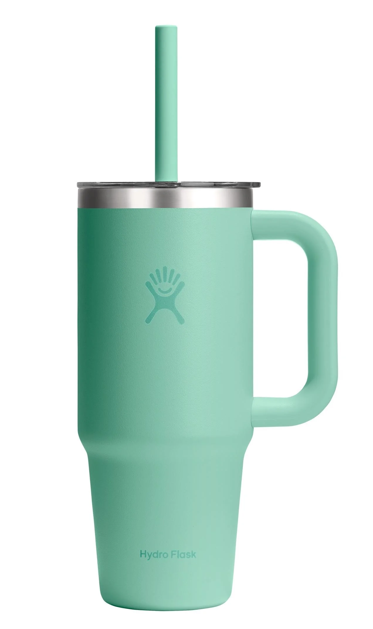 24oz Travel Tumbler Clear Lid Mermaid Green