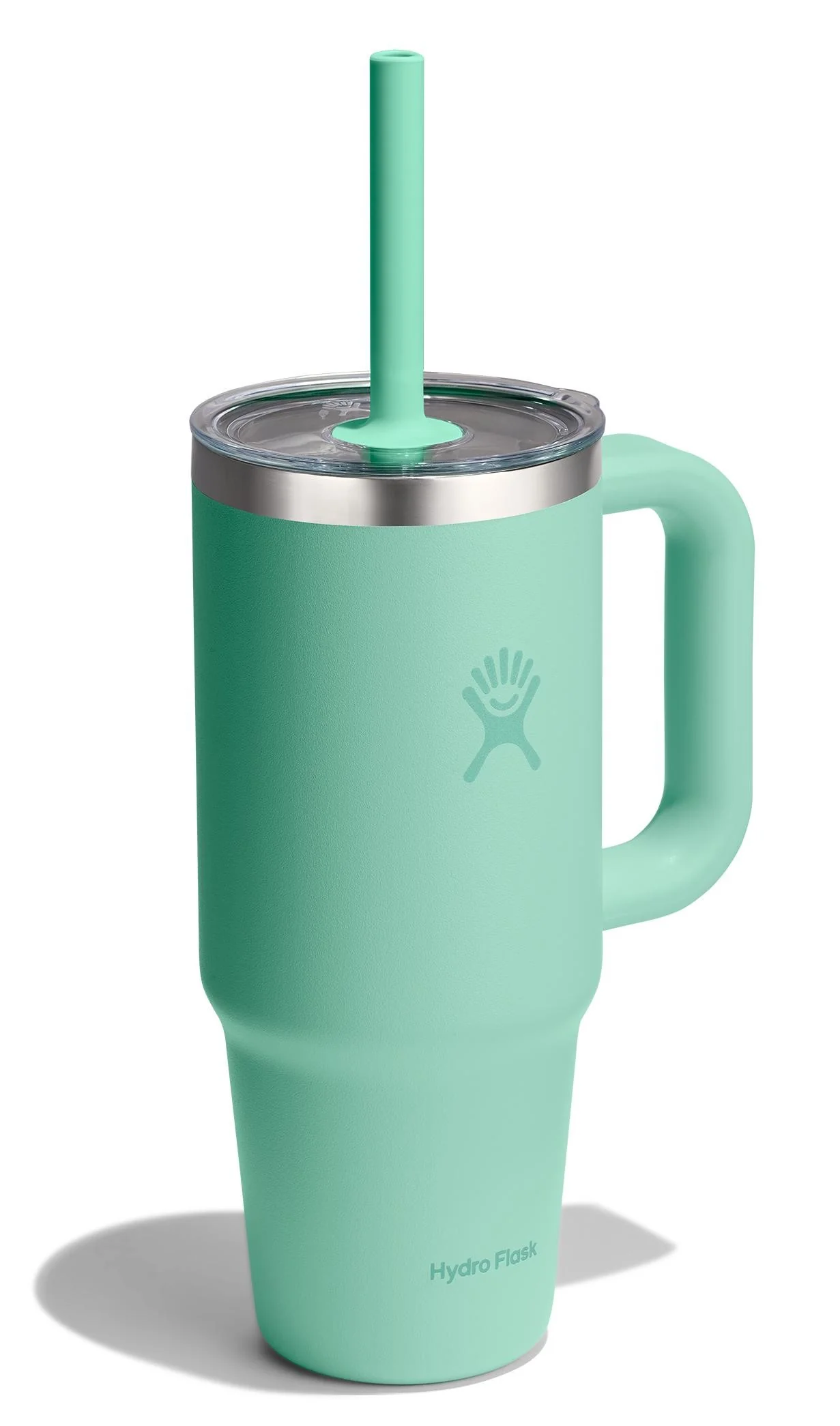 24oz Travel Tumbler Clear Lid Mermaid Green - Image 2
