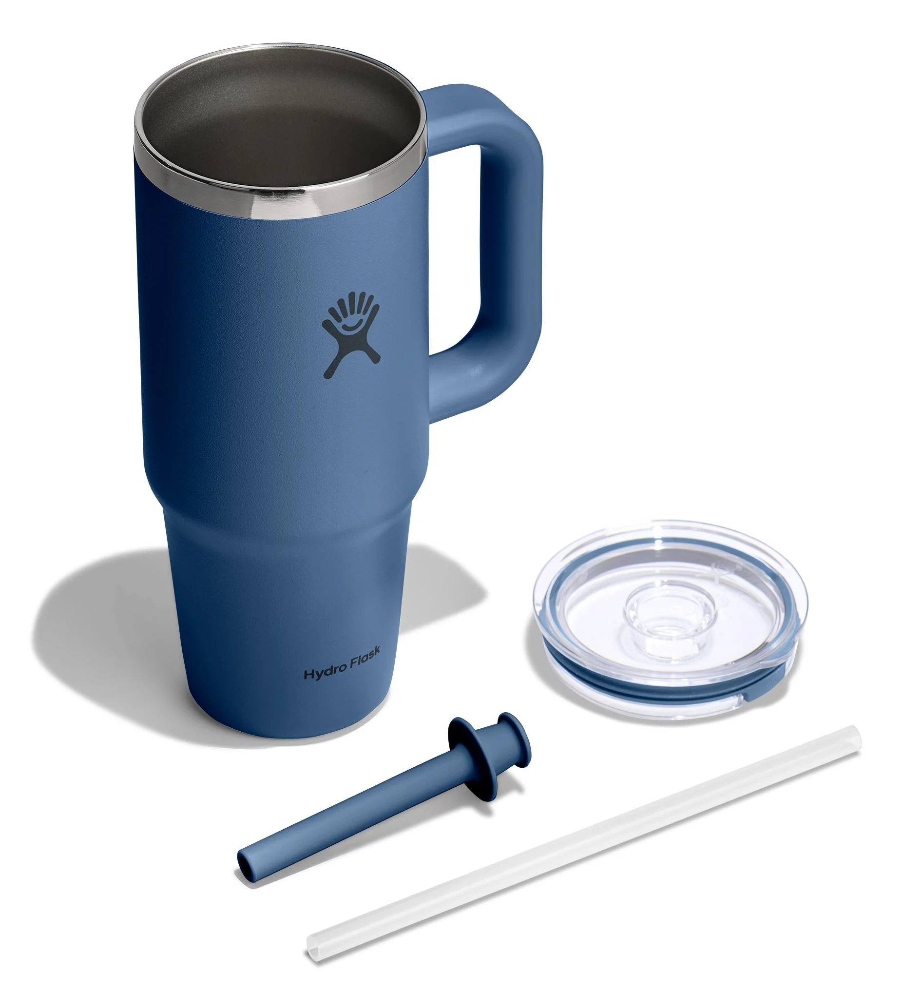 24oz Travel Tumbler Clear Lid Harbor Blue - Image 3