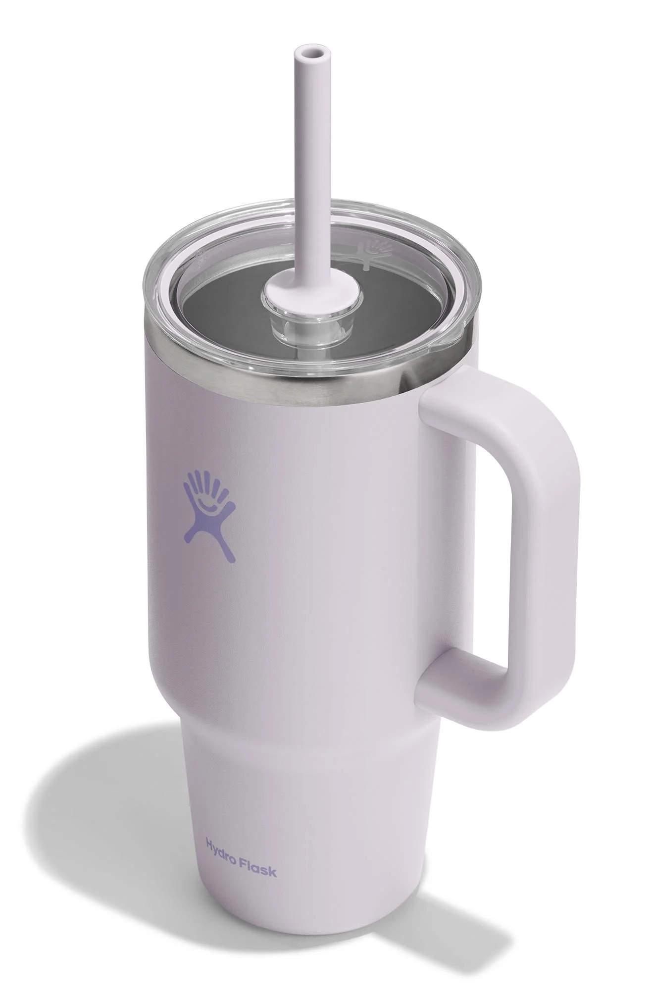 32oz Travel Tumbler Clear Lid Cloud Pink - Image 3