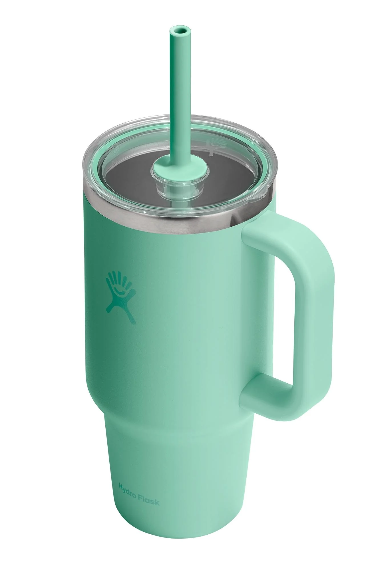 32oz Travel Tumbler Clear Lid Mermaid Green - Image 2