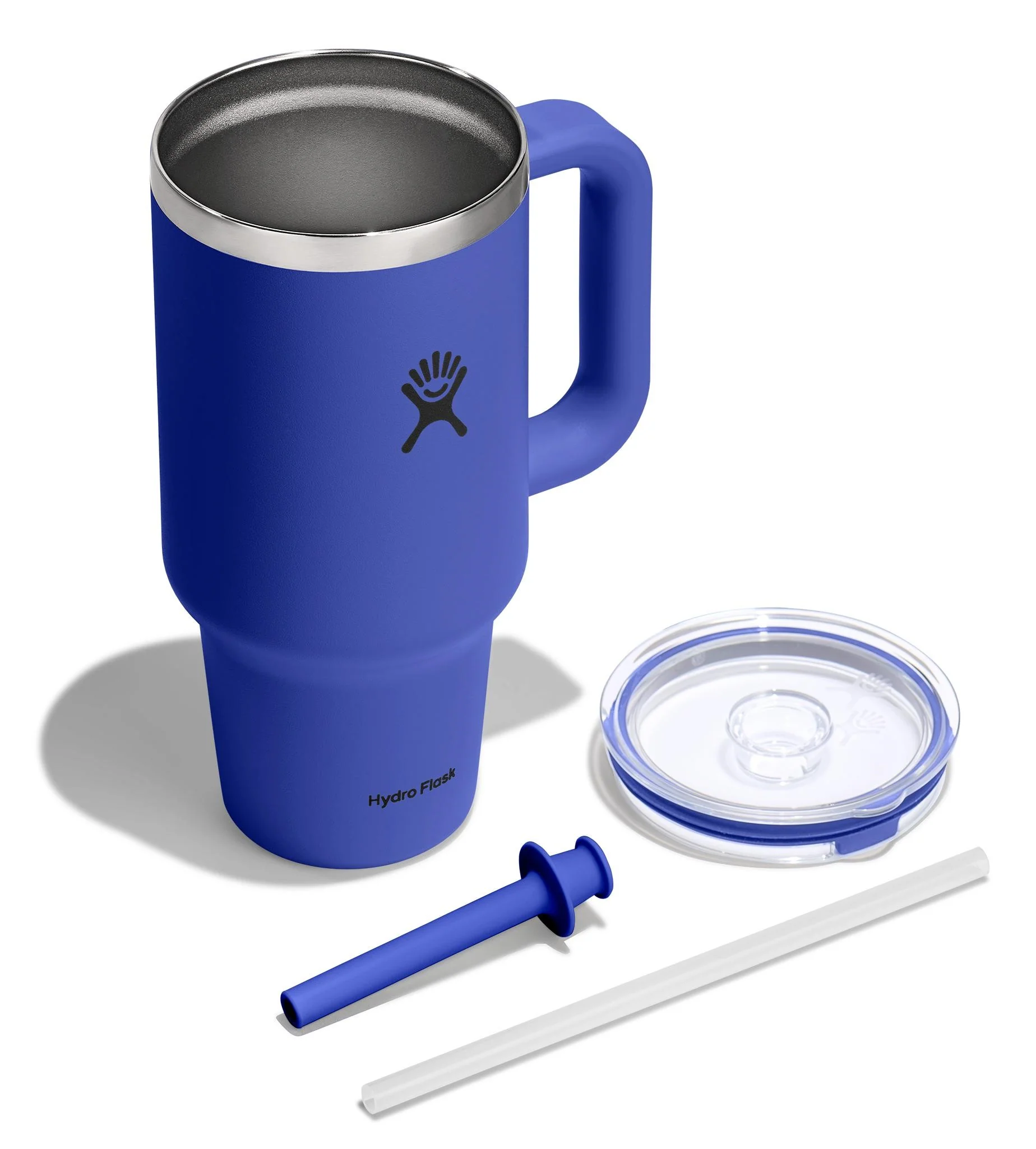 32oz Travel Tumbler Clear Lid Capri Blue - Image 3
