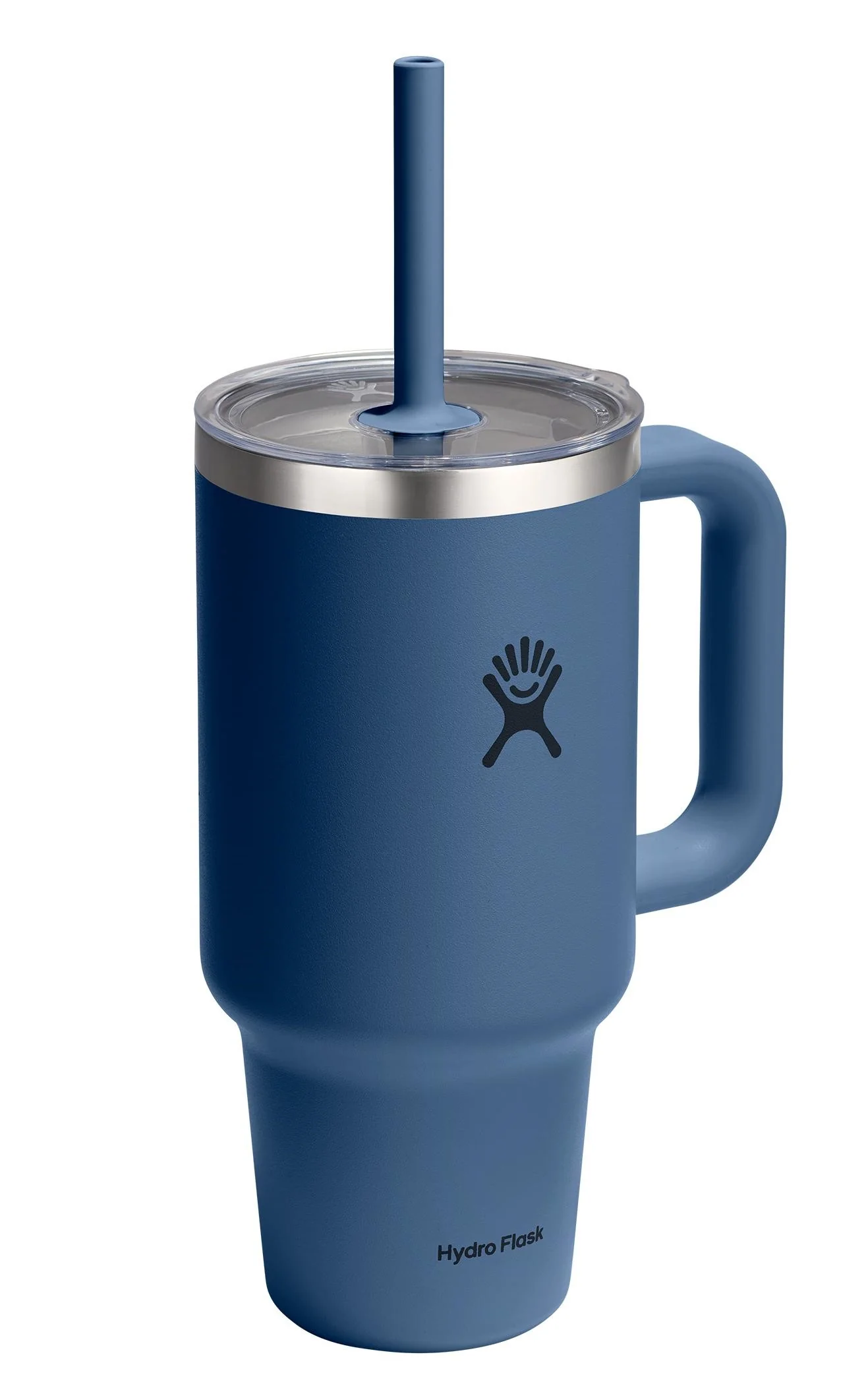 32oz Travel Tumbler Clear Lid Harbor Blue - Image 2