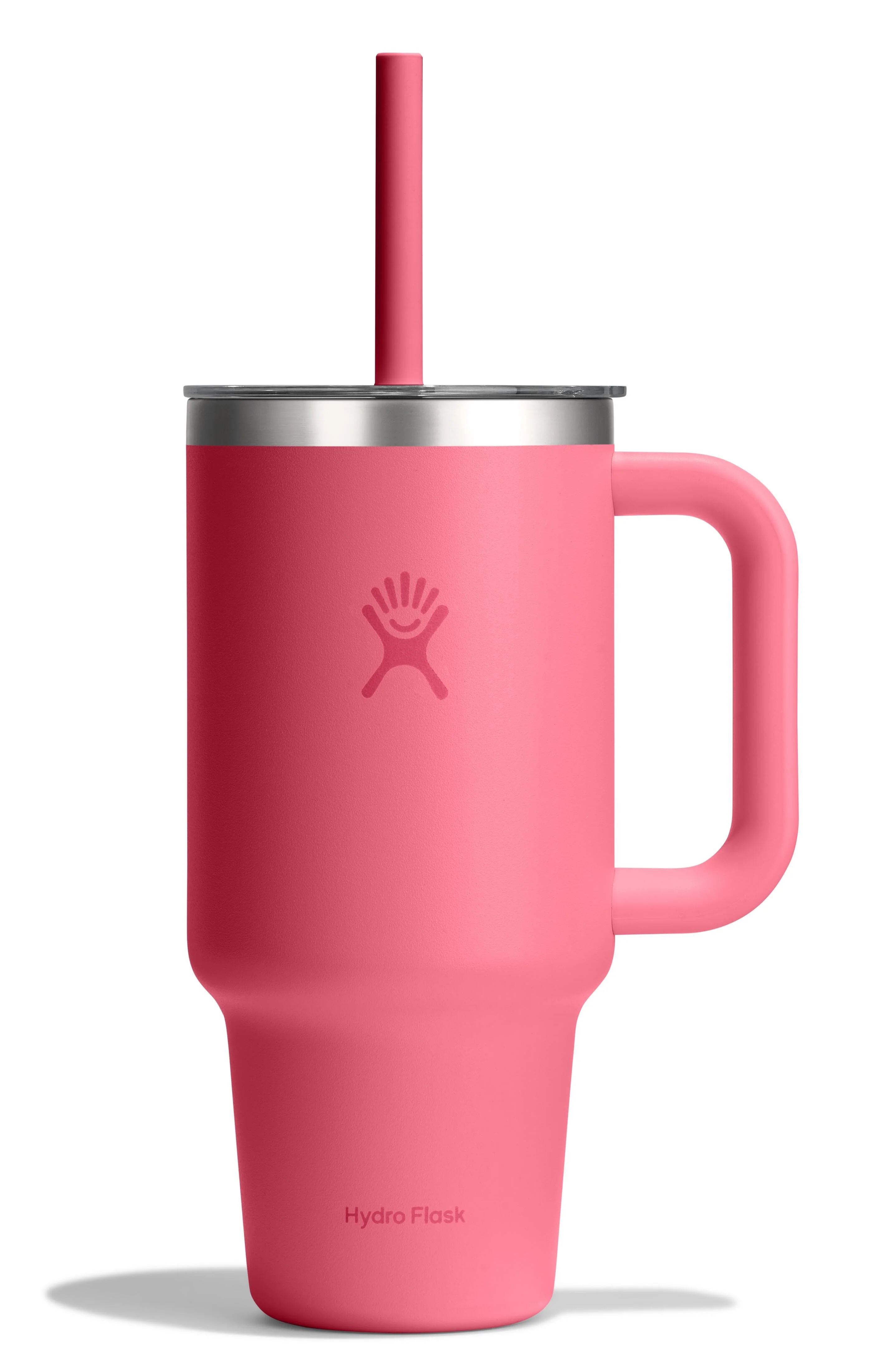 32oz Travel Tumbler Clear Lid Popstar Pink