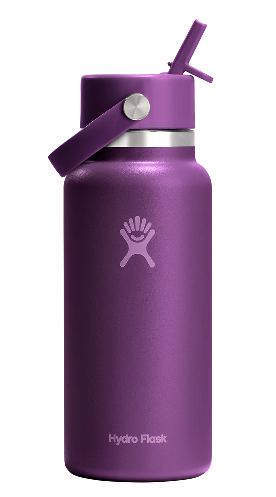 32oz Wide Flex Straw Cap Beachplum Purple
