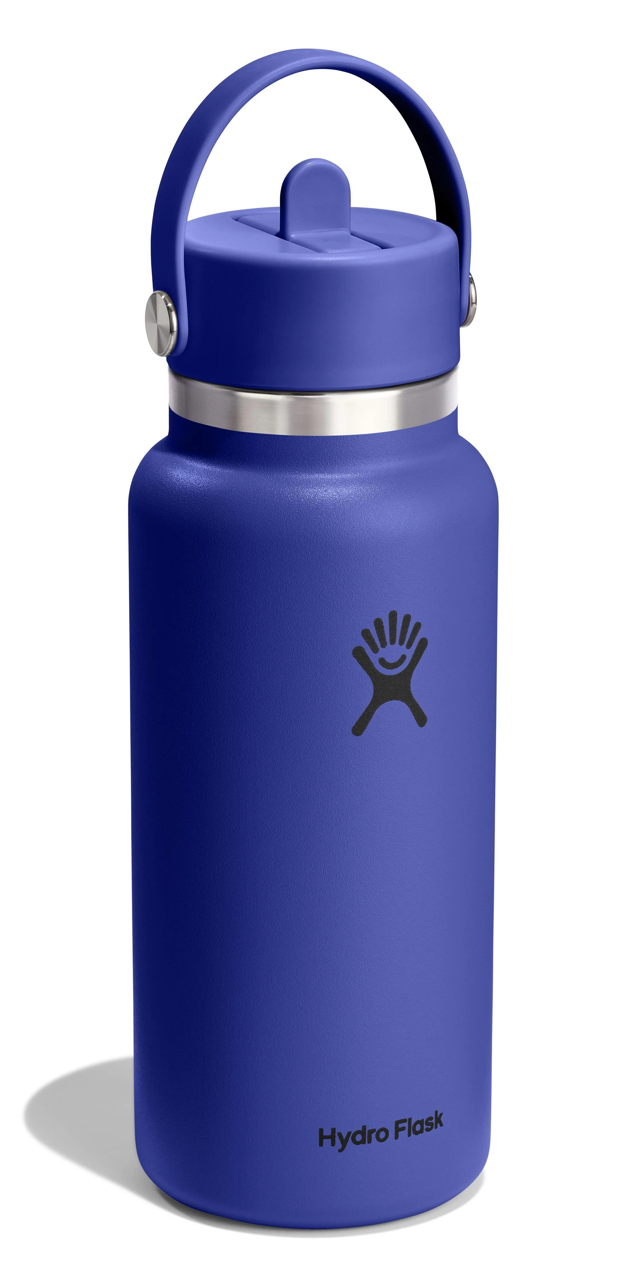 32oz Wide Flex Straw Cap Capri Blue