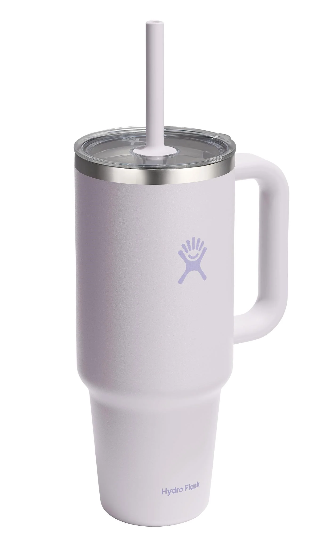 40oz Travel Tumbler Clear Lid Cloud Pink - Image 2