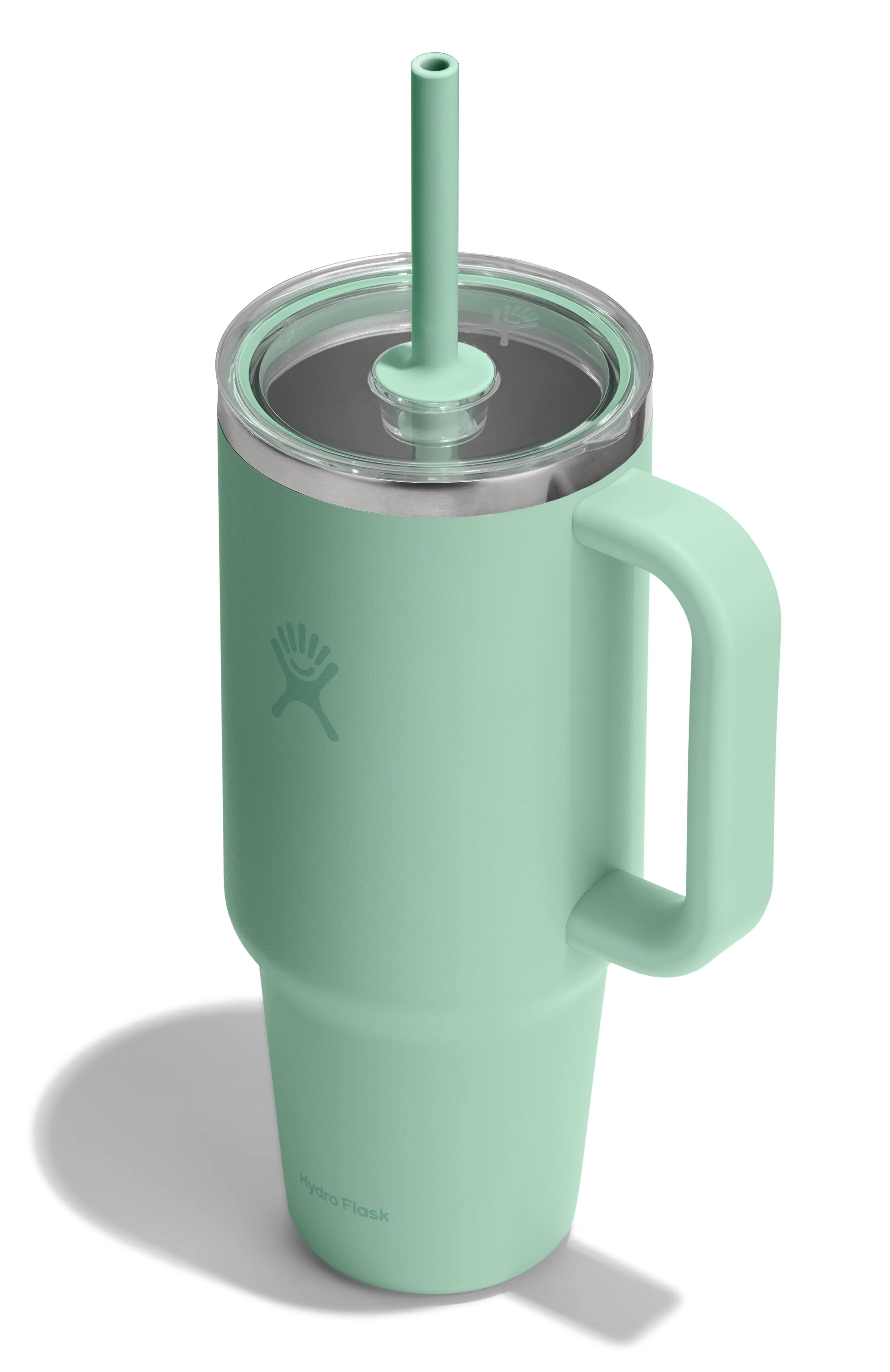 40oz Travel Tumbler Clear Lid Mermaid Green - Image 2