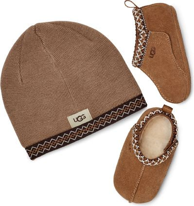 Infant Baby Tasman And Ugg Beanie Chestnut - Image 2