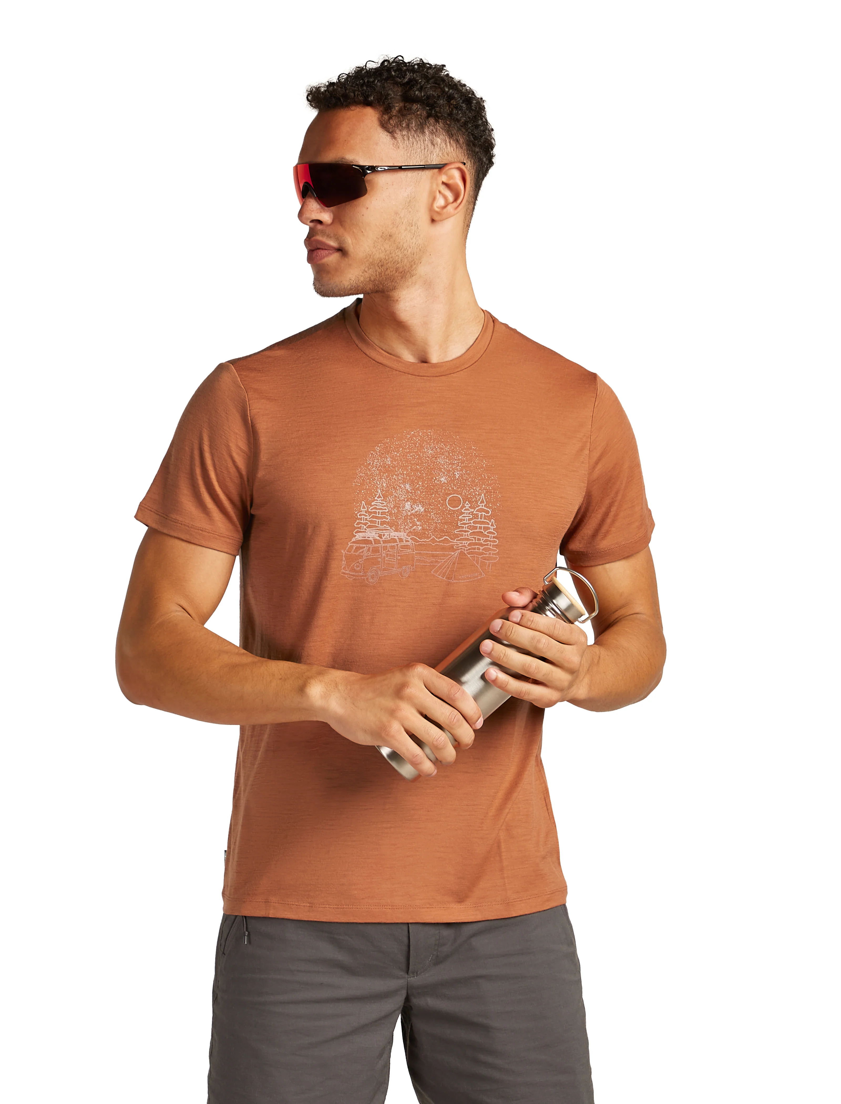 M Merino 150 Tech Lite SS Tee Van Camp Dusty Clay - Image 3