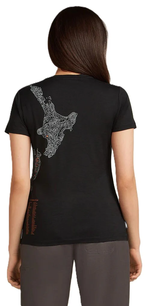 Womens Merino 150 Tech Lite SS Scoop Tee 30th Anniversary Black - Image 2