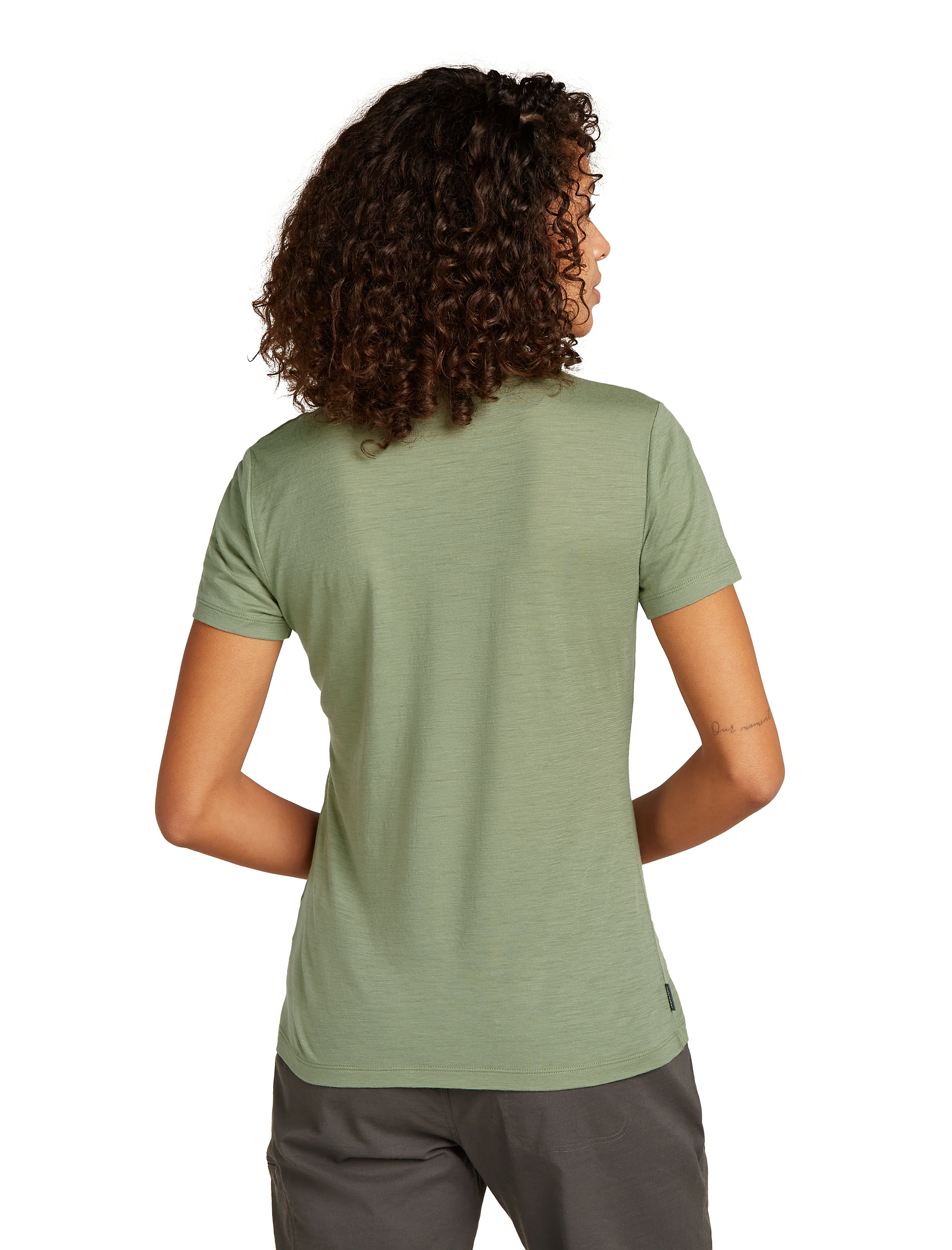 W Merino 150 Tech Lite SS Tee Van Camp Lichen - Image 3