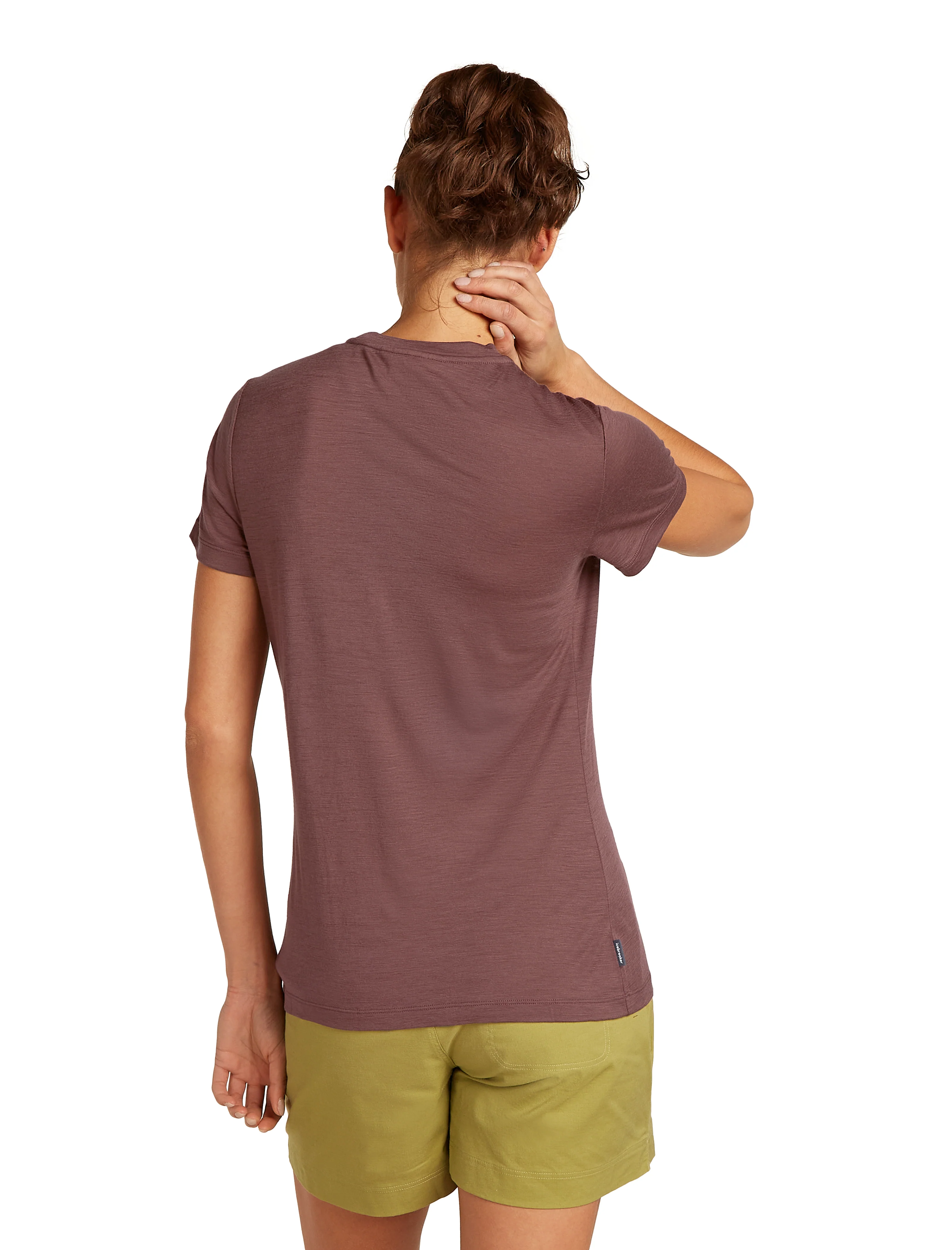 W Merino 150 Tech Lite SS Tee Sunrise Summit Carob - Image 3