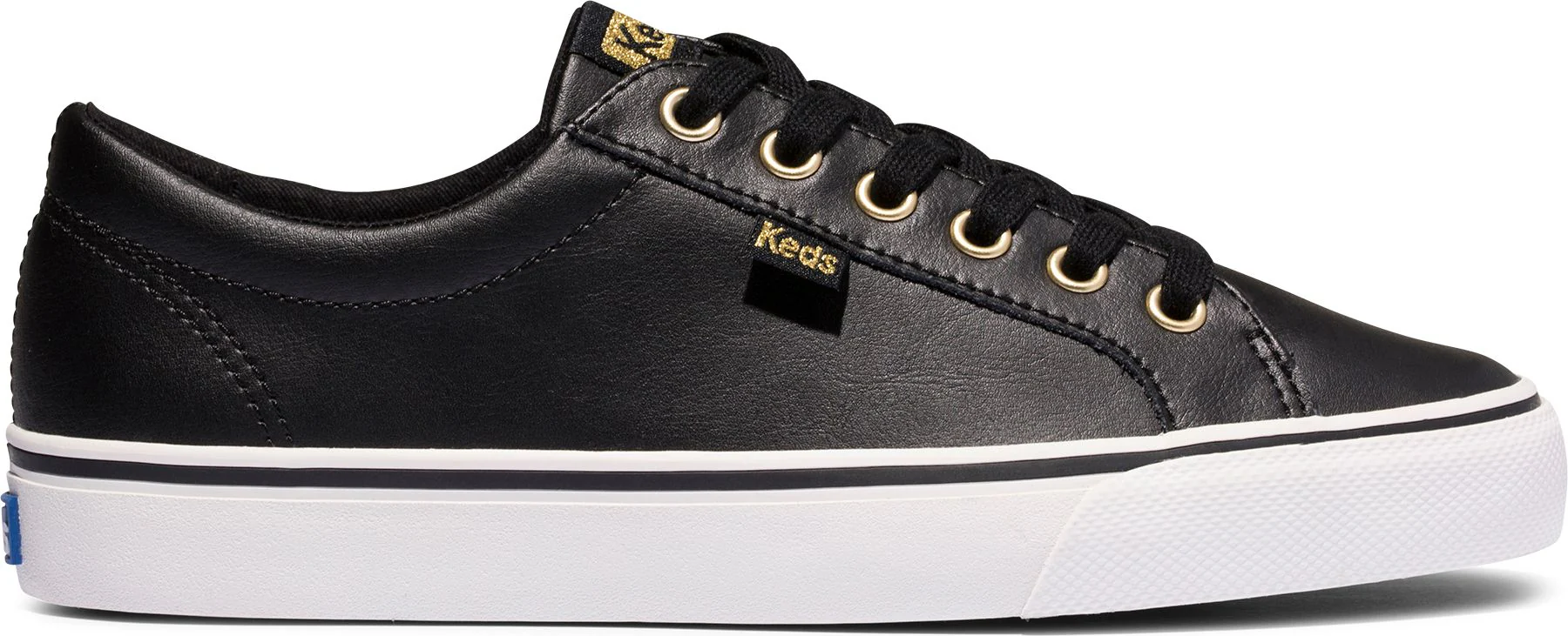 Jump Kick Leather Black & Gold