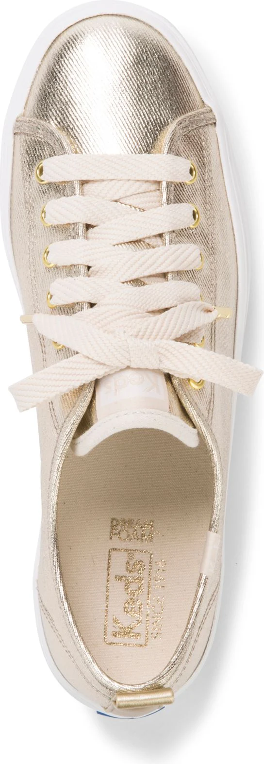 Triple Up Metallic Twill Light Gold - Image 3