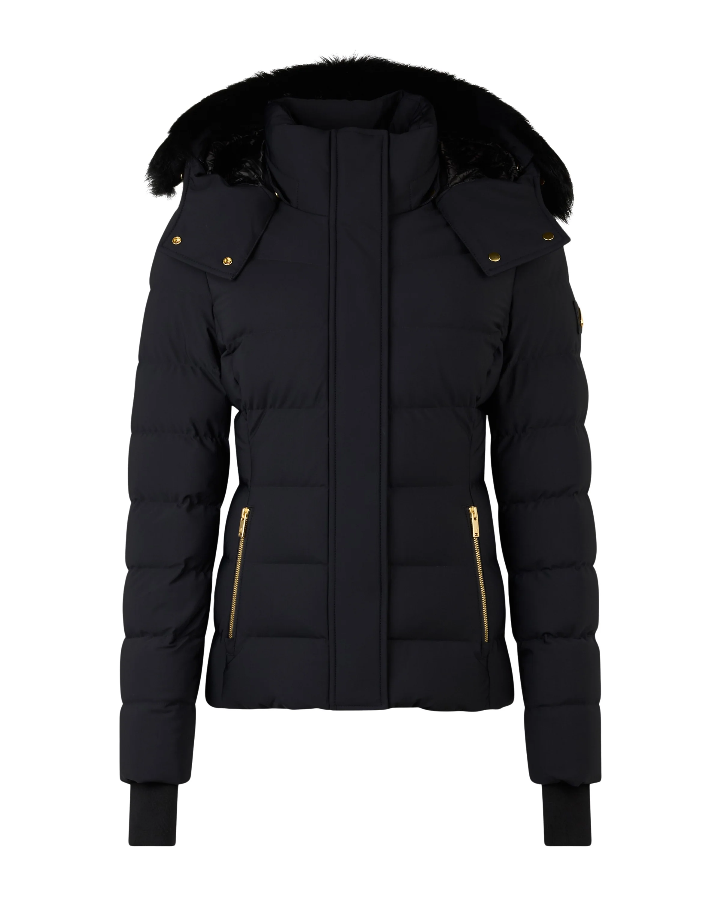 Betta Jacket Shearling Gold Black With Black Shearling - Image 3