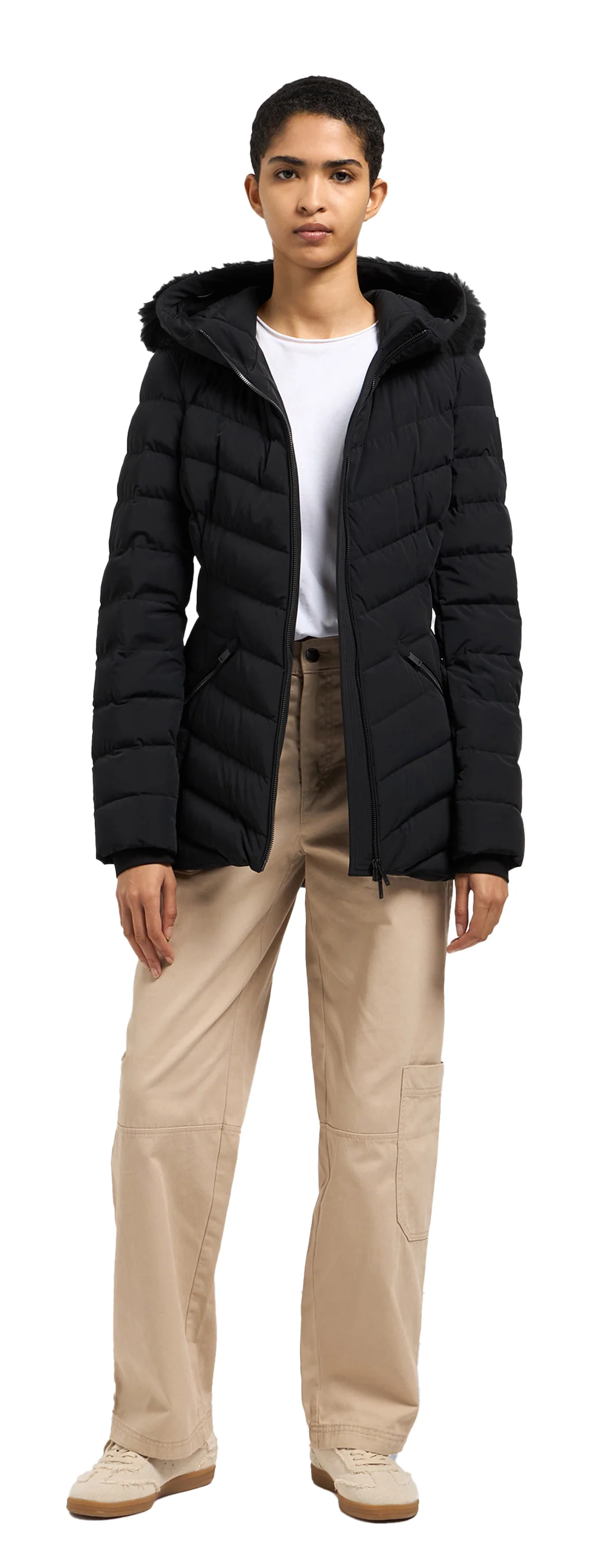 Roselawn 5 Jacket Black W/Black Shearling - Image 3