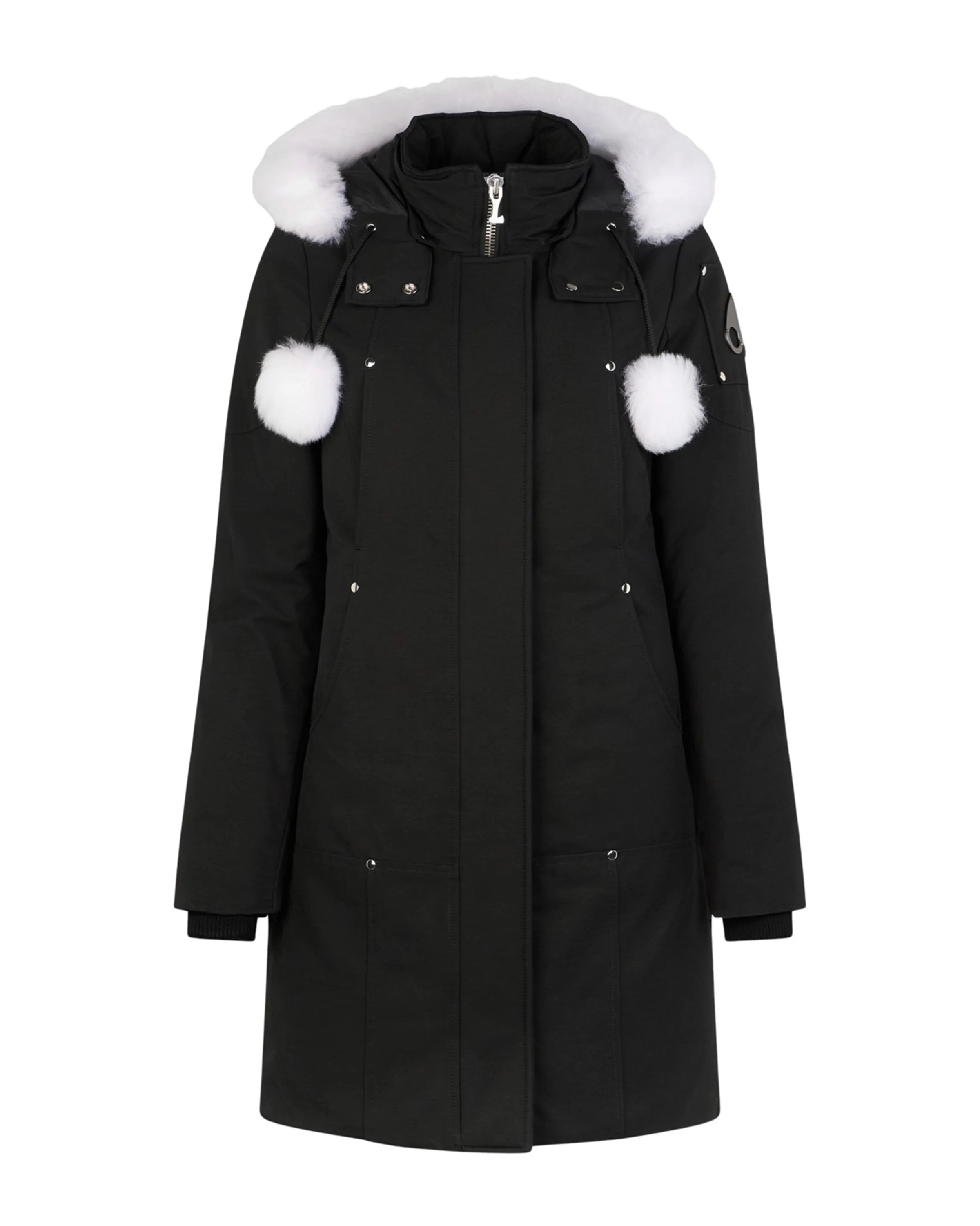 Stirling Parka LDS Black W/Natural Shearling - Image 5