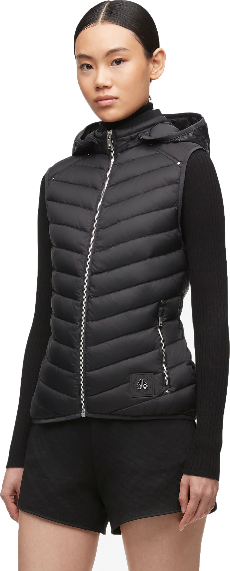 W Air Down Vest Black