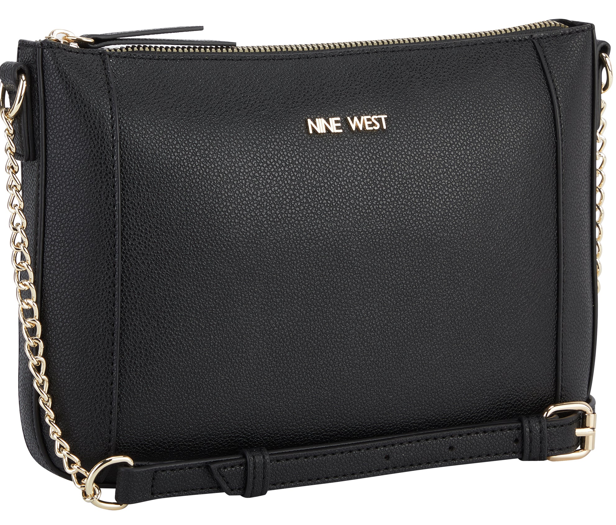 Basil Top Zip Crossbody Black - Image 2