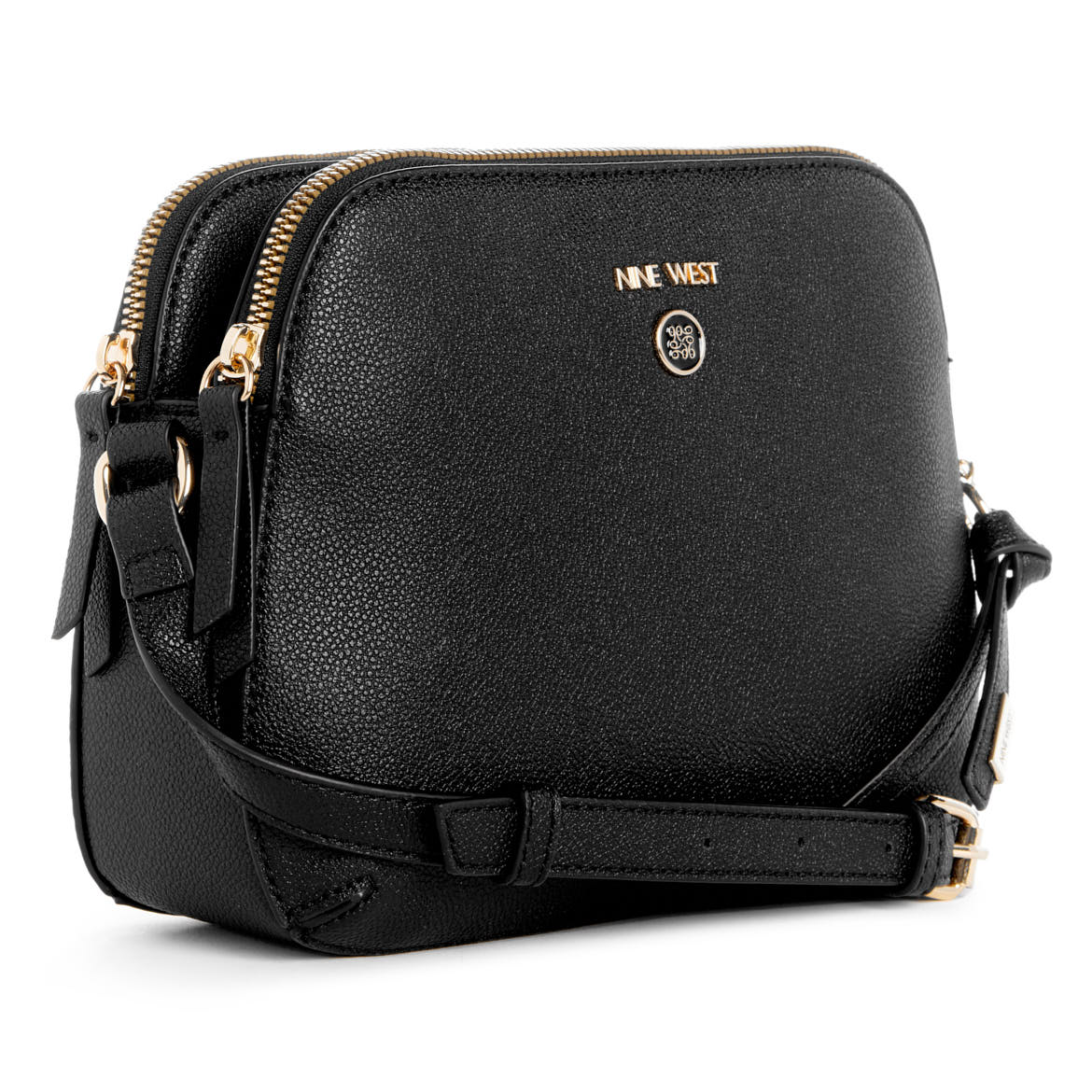 Eliena Mini DBL Zip Crossbody Black - Image 3