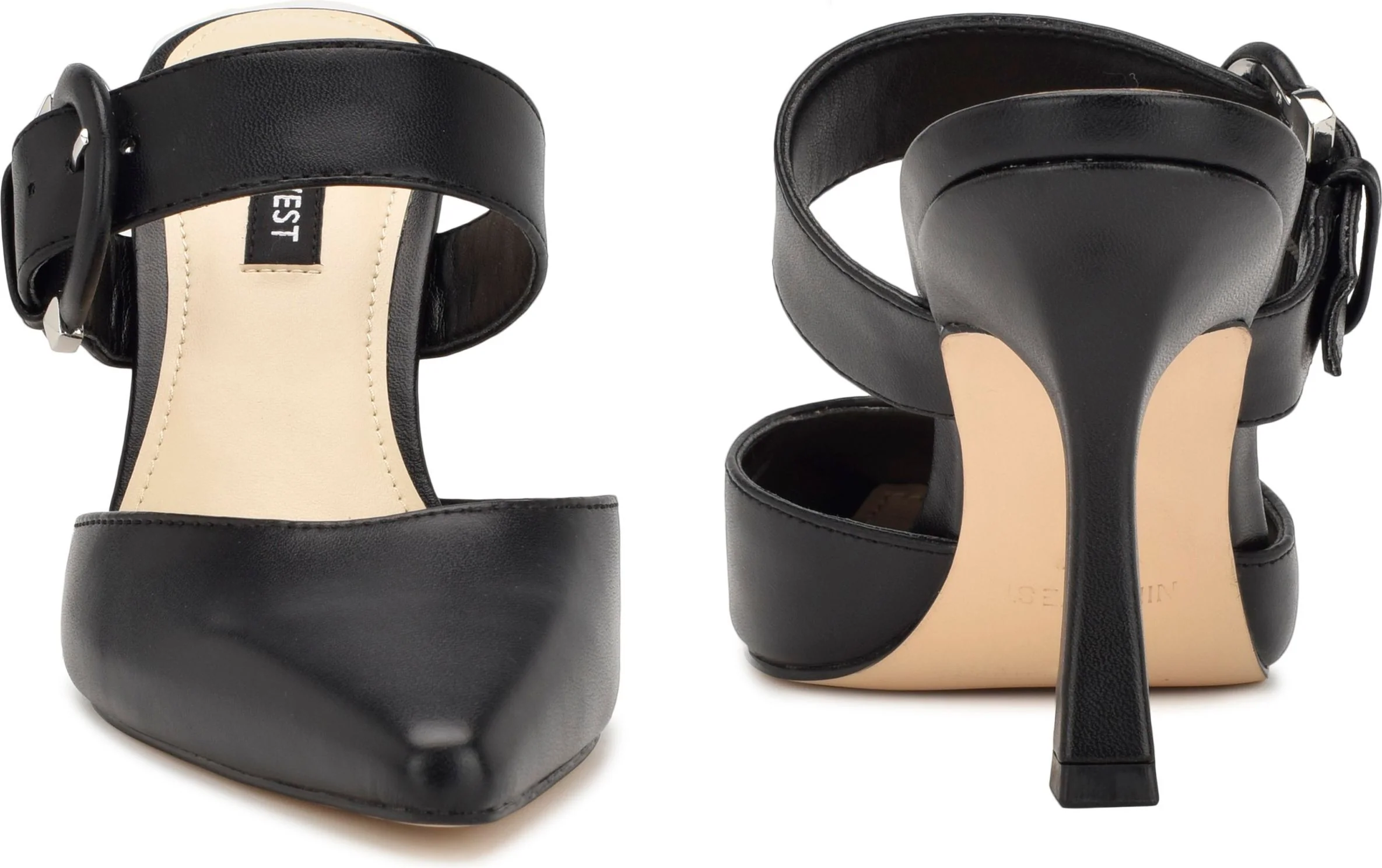 Sanra 3 Black Open Back Pump - Image 4