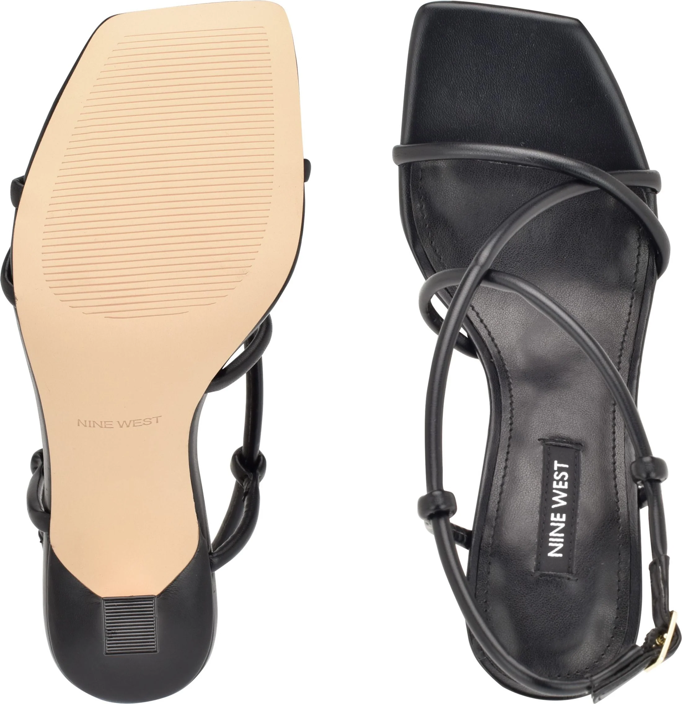 Yuki 3 Black Strappy Sandal - Image 4