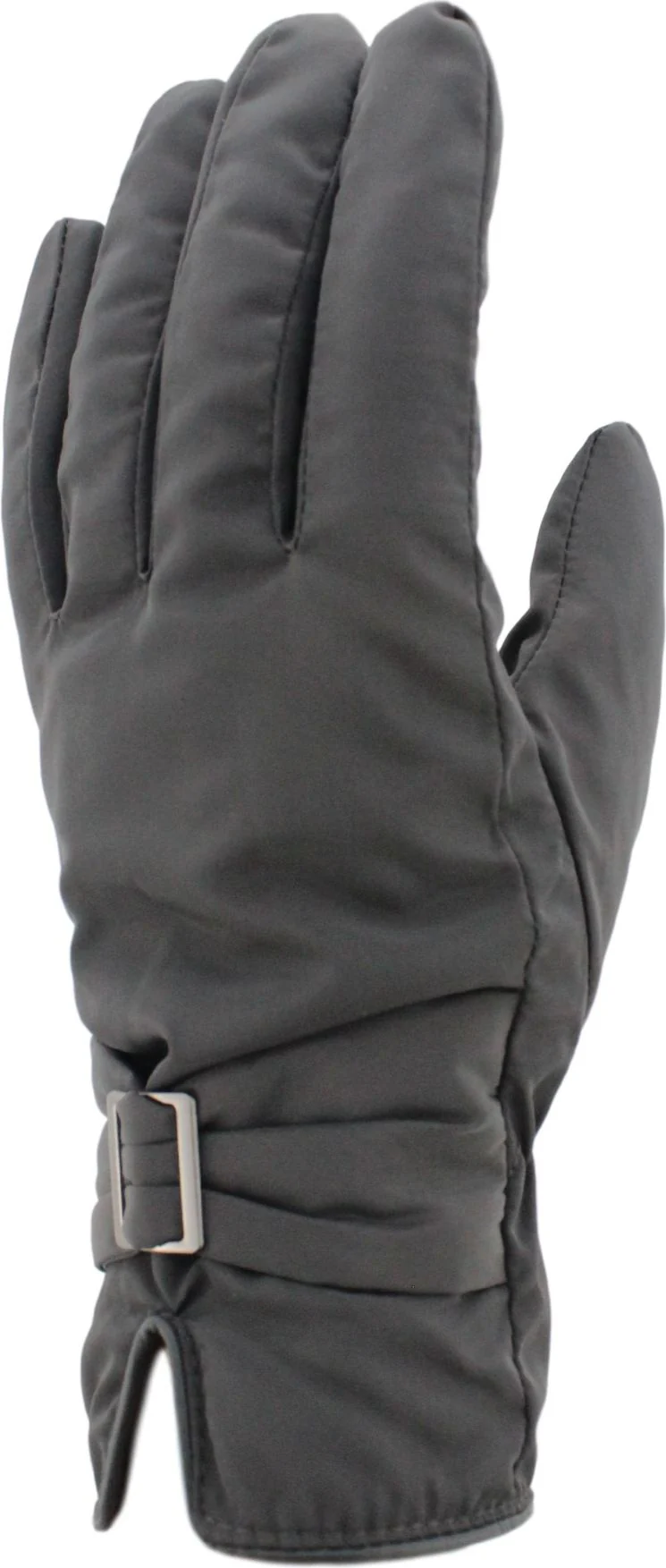 Nylon Glove With Fiberfill And Buckle Grey