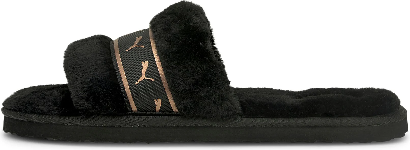 Fluff Slide V2 Black/Rose Gold - Image 2
