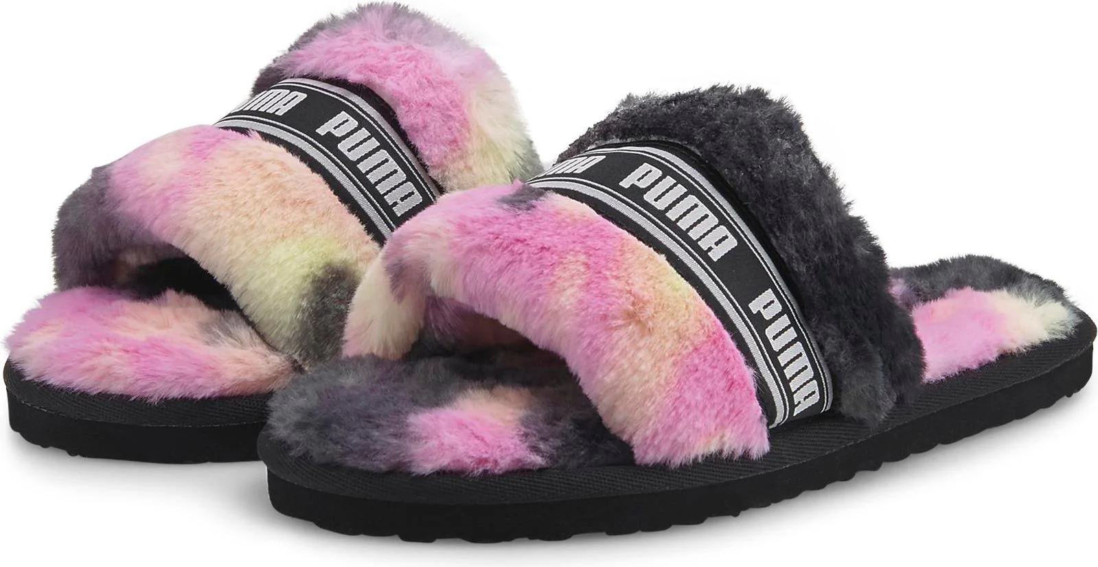 Puma Fluff Tie-dye Black/White - Image 3