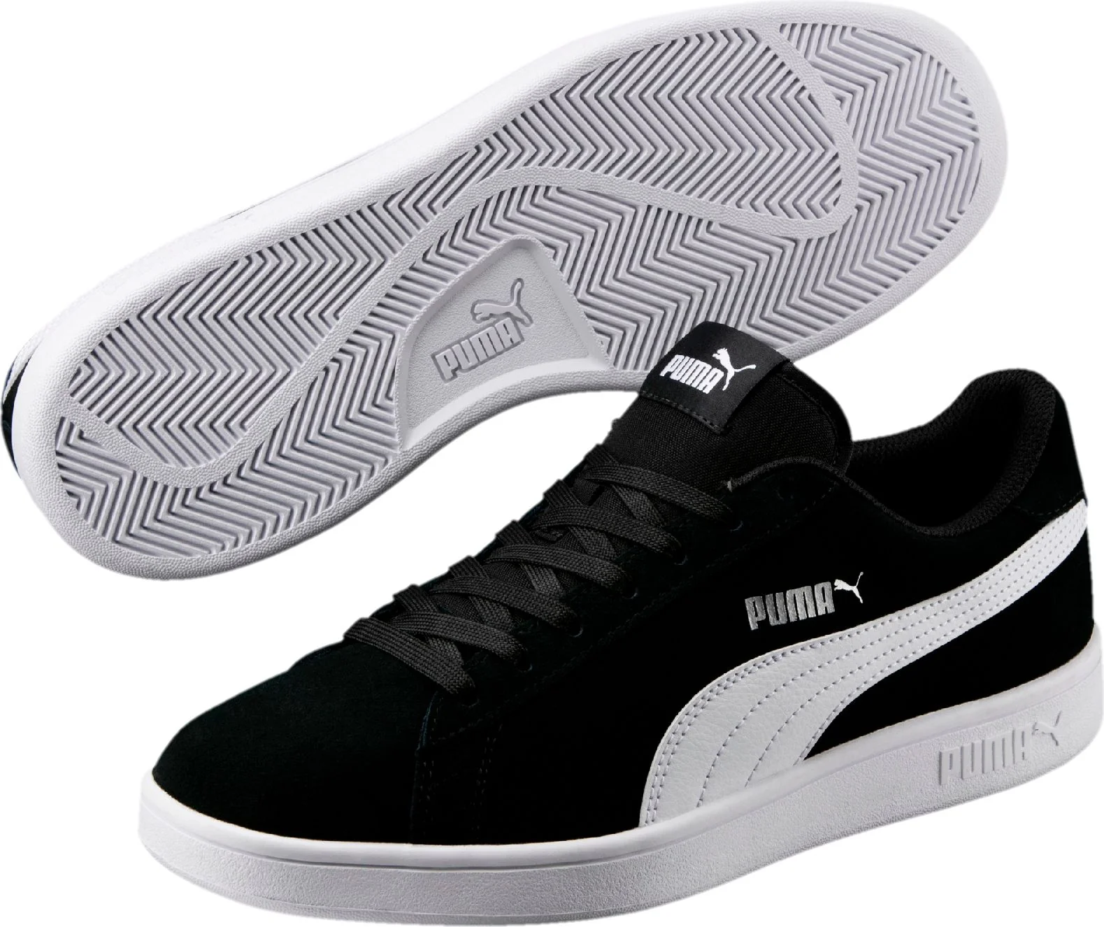 Puma Smash V2 Black White - Image 3