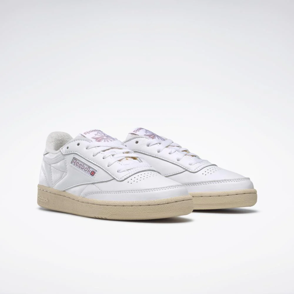 Club C 85 Vintage Ftwr WHT - Chalk - Infused Lilac - Image 3