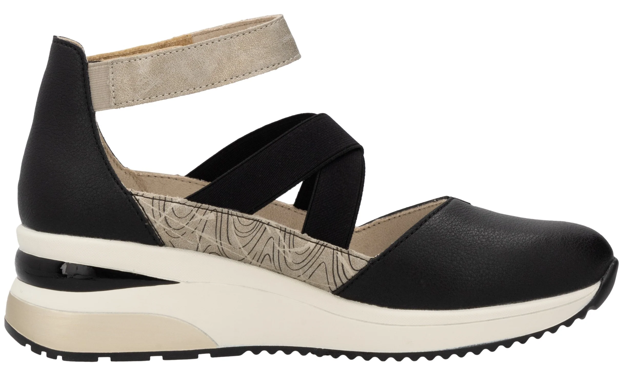 Black Closed Toe Sandal