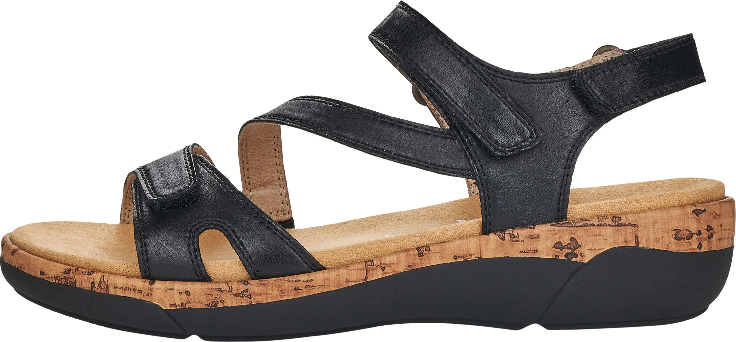 Black Criss Cross Sandal - Image 2