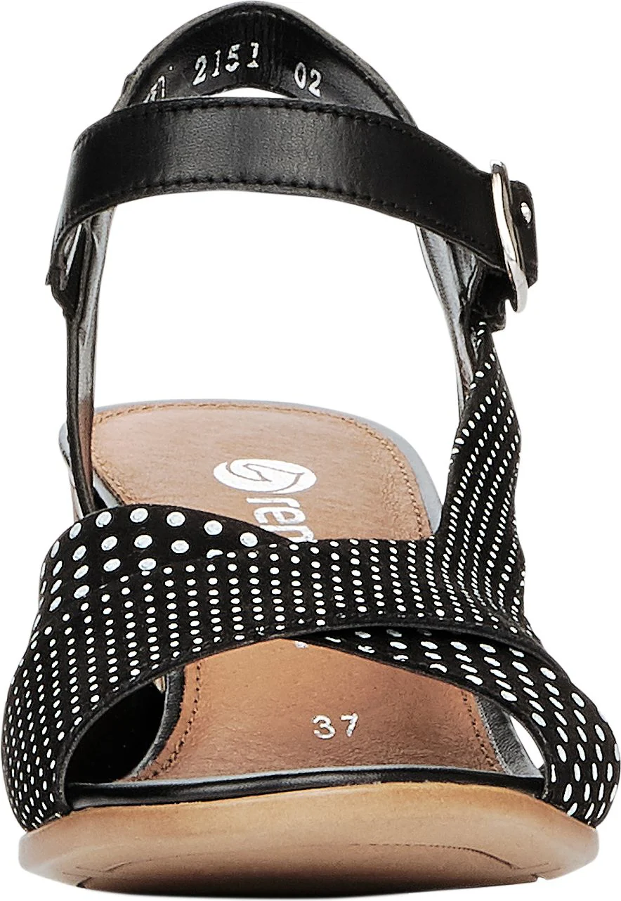 Black Dressy Sandal Polka Dot - Image 4