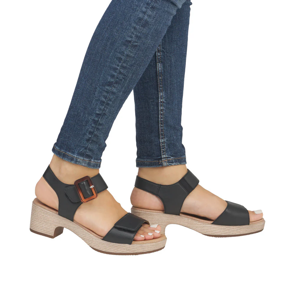 Black Heeled Sandal - Image 9