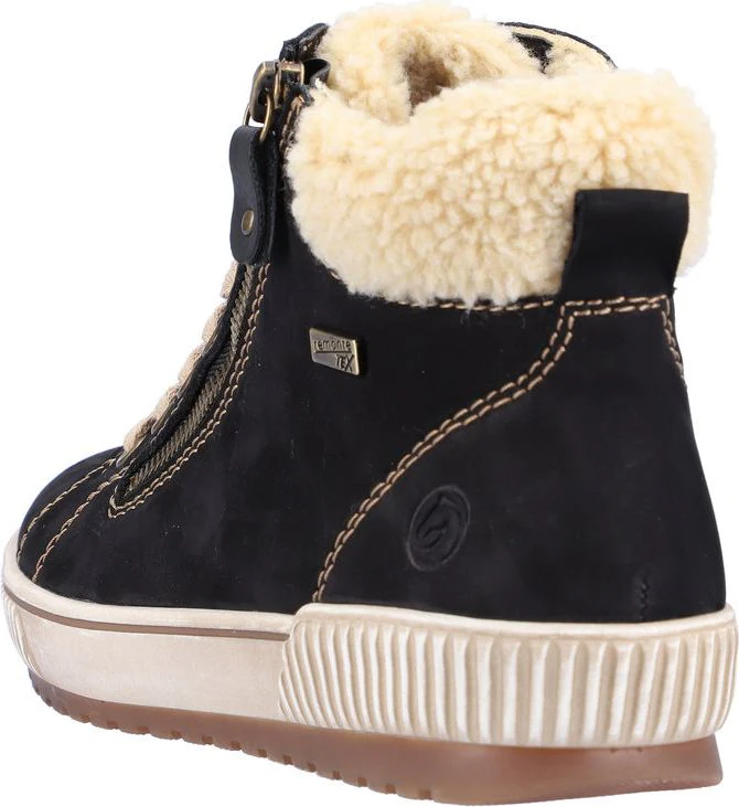 Black Lace Up Boot - Image 5