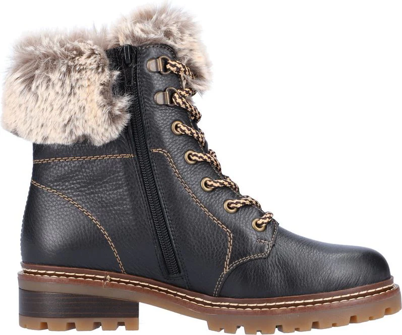 Black Lace Up Boot - Image 2