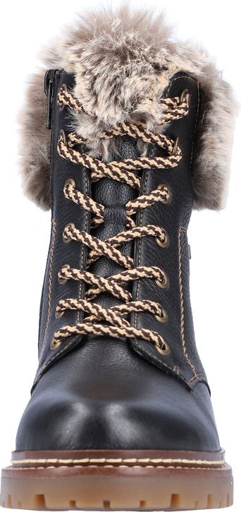 Black Lace Up Boot - Image 4