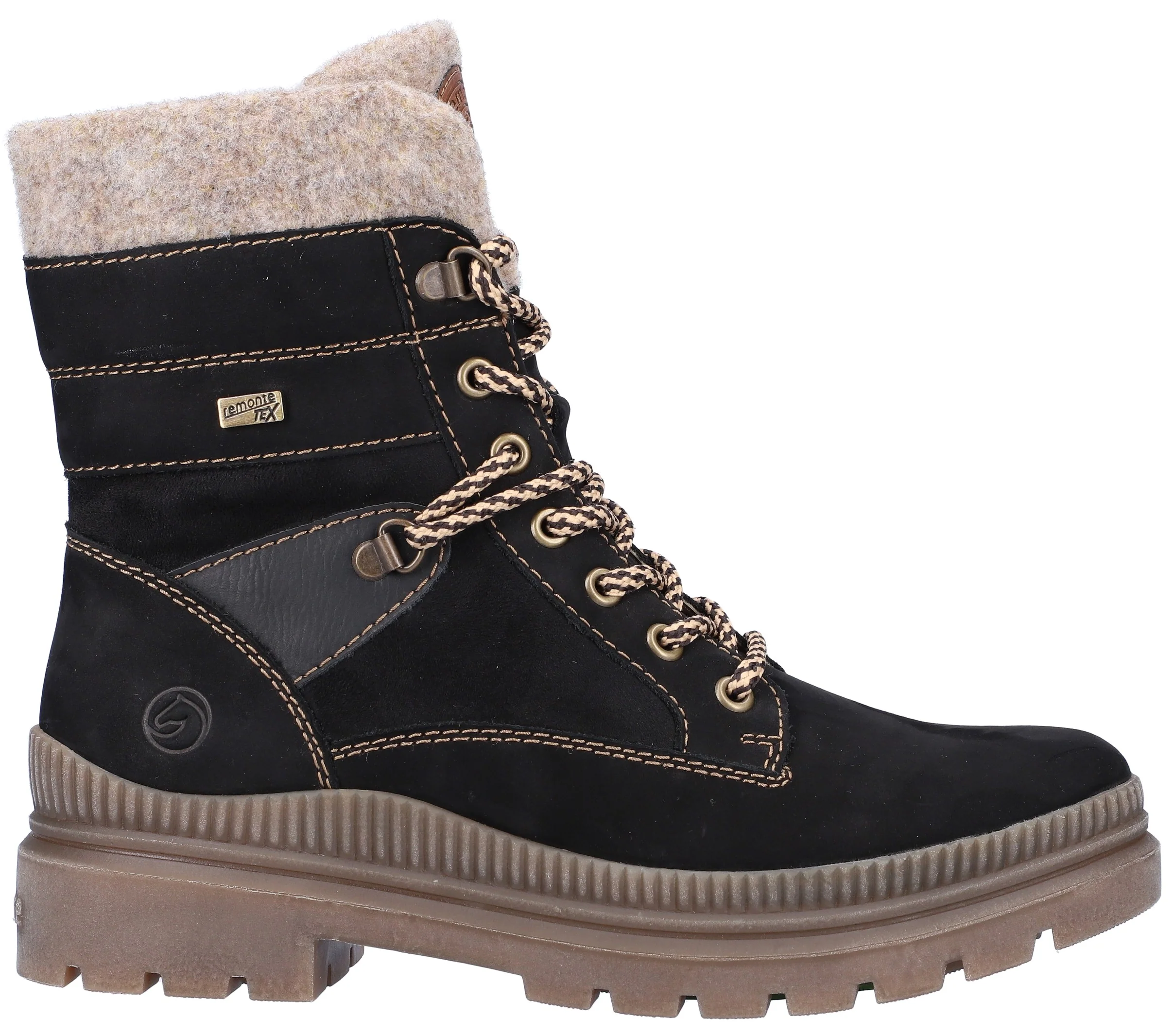 Black Lace Up Boot