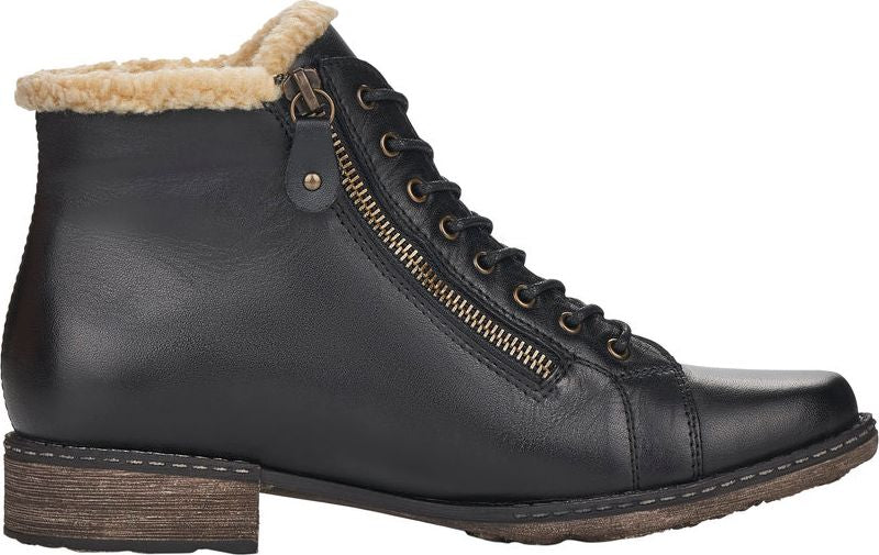 Black Lace Up Boot - Image 2