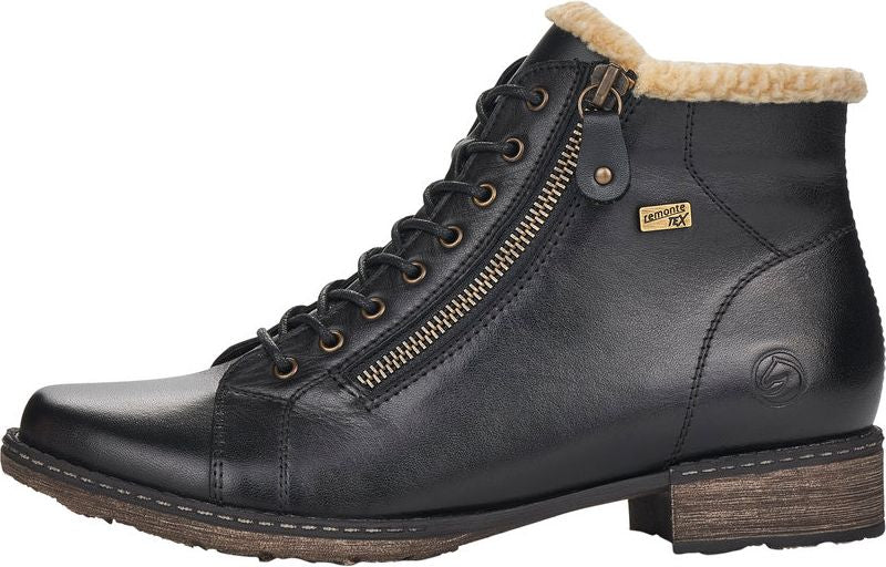 Black Lace Up Boot - Image 5