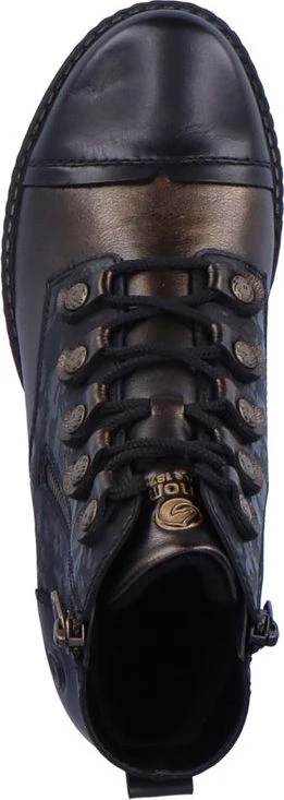 Black Lace Up Fur Lied - Image 6