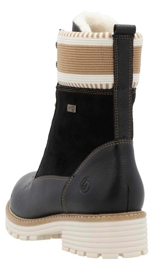 Black Lace Up W Lambs Wool - Image 5