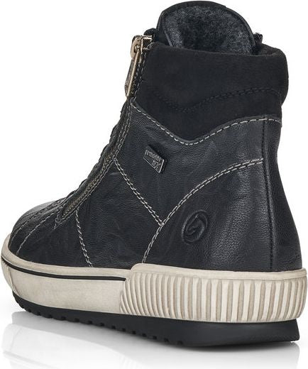 Black Lace Up W Side Zip - Image 5