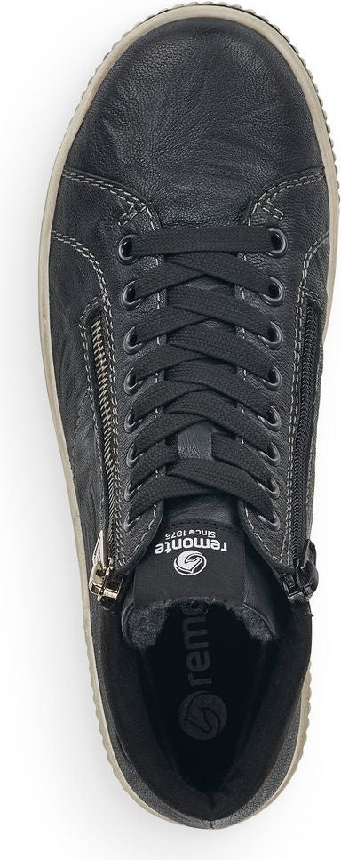 Black Lace Up W Side Zip - Image 6