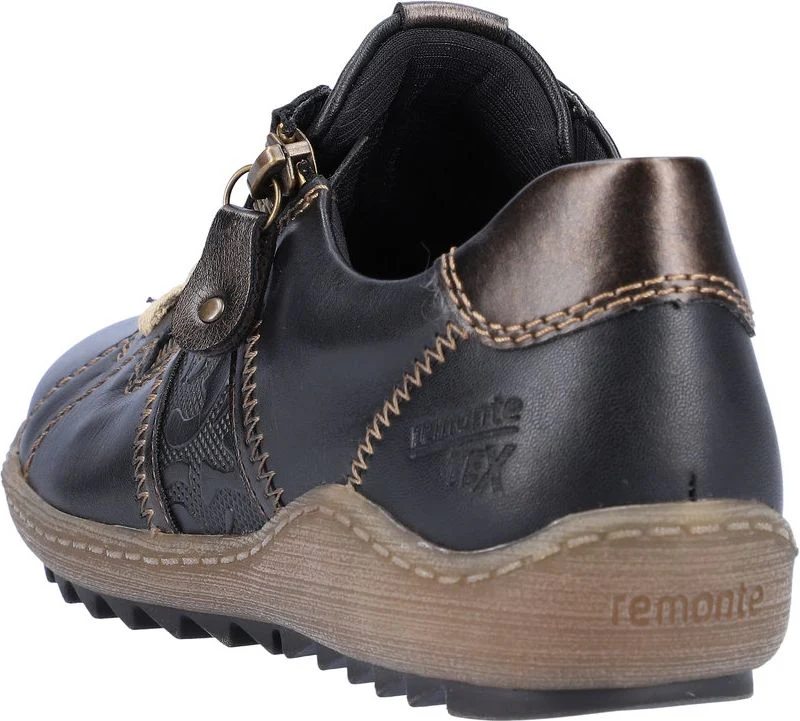 Black Lace Up With Side Zip - Image 5