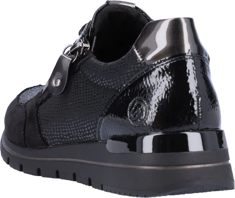 Black Lace Up With Zip - Image 5