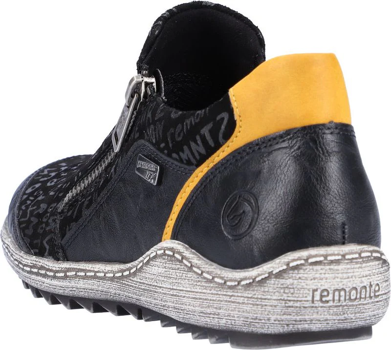 Black Slip On With Side Zip - Image 5