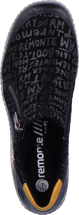 Black Slip On With Side Zip - Image 6